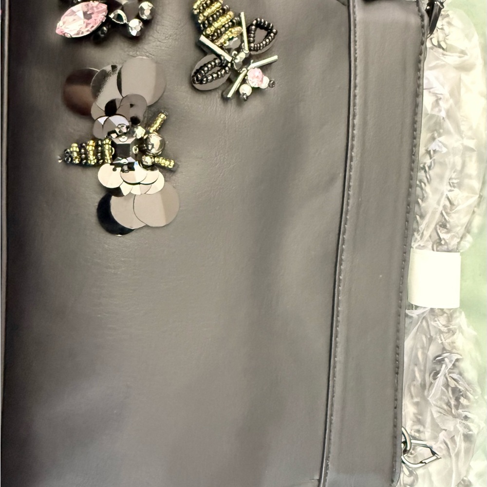 Simply Vera Vera Wang Elegant Gray Clutch
